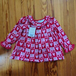 Valentines top - 3T - Rachel Riley - NWT